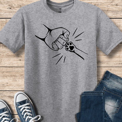 T-Shirt Sport Grey / S Paw Fist Bump T-Shirt