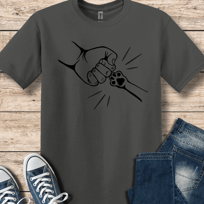 T-Shirt Charcoal / S Paw Fist Bump T-Shirt