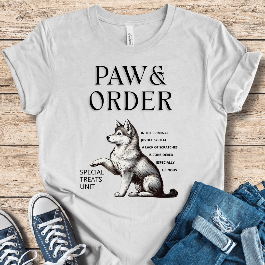 T-Shirt Ash / XS Paw & Order Funny Klee Kai T-Shirt