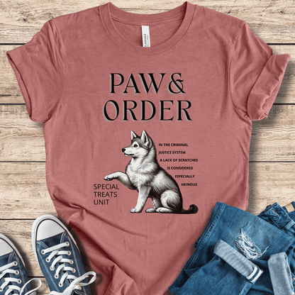 T-Shirt Heather Mauve / XS Paw & Order Funny Klee Kai T-Shirt