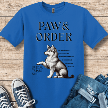 T-Shirt True Royal / XS Paw & Order Funny Klee Kai T-Shirt