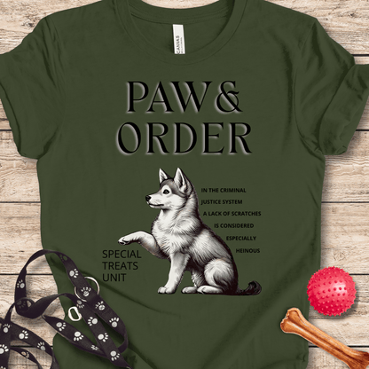 T-Shirt Military Green / XS Paw & Order Tee