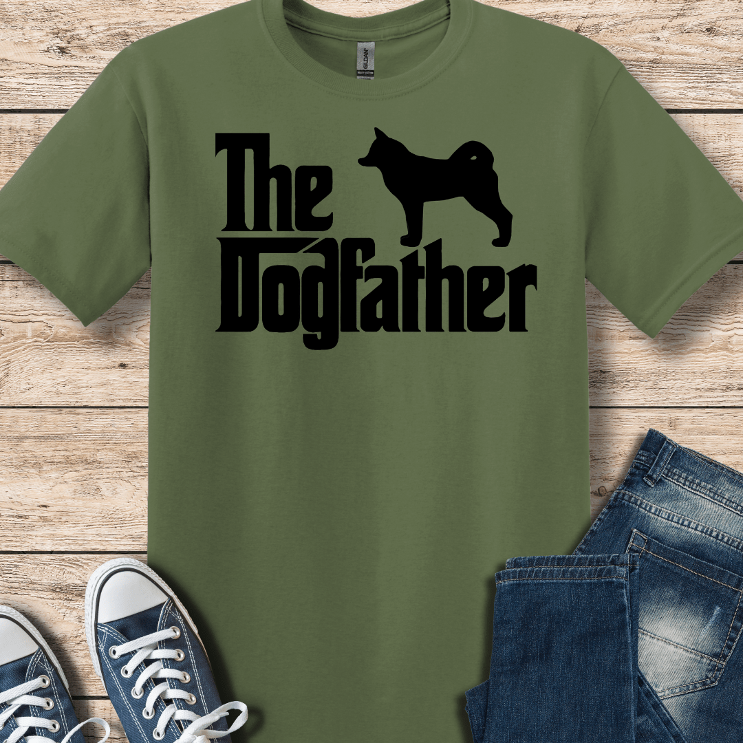 T-Shirt Military Green / S The Alaskan Klee Kai "DogFather" T-Shirt