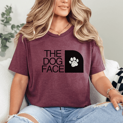 T-Shirt Heather Maroon / S The Dog Face Tee